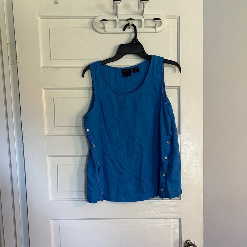 RACHEL Rachel Roy Vibrant Blue Tank Top